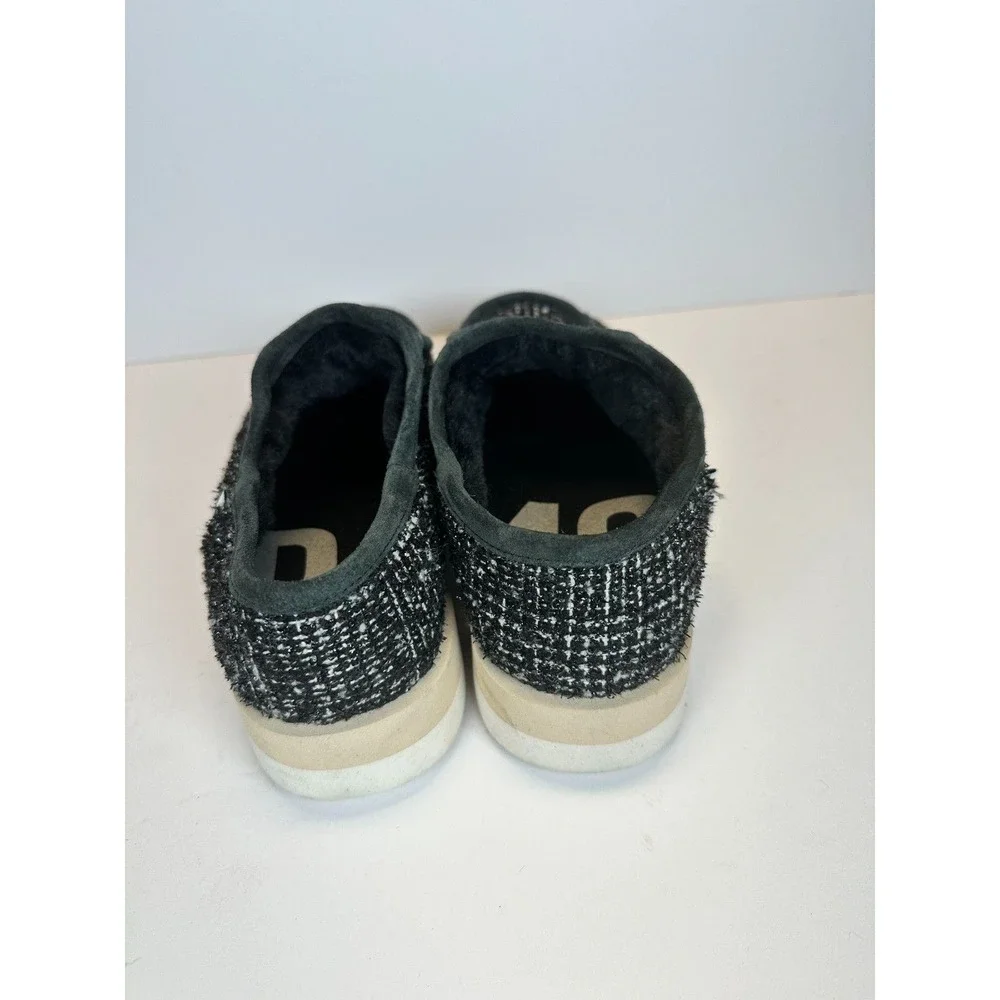 P448 S22 Palermo Women Size 39 Black White Tweed Vibram Sole Loafer